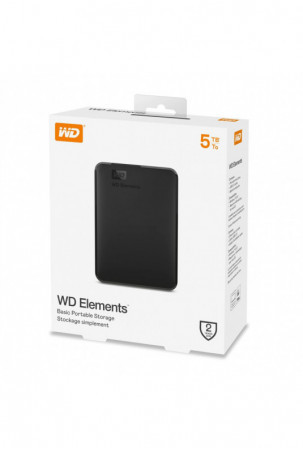 Išorinis kietasis diskas Western Digital Elements Portable Juoda 5 TB