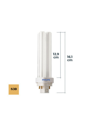 Fluorescencinė lemputė Philips lynx d B 26 W 1800 Lm