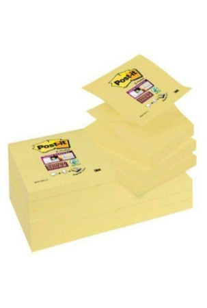 Lipnūs lapeliai Post-it CANARY YELLOW Geltona 7,6 x 7,6 cm 12 Dalys 76 x 76 mm