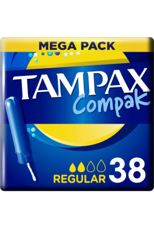 Įprasti tamponai Tampax Compak 38 unidades