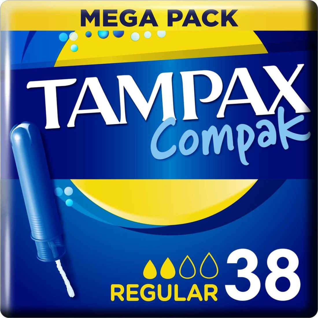 Įprasti tamponai Tampax Compak 38 unidades