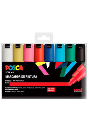 Žymeklių rinkinys POSCA PC-8K Spalvotas 8 mm 8 Dalys