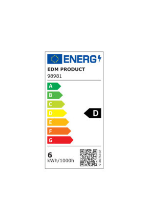 LED lemputė EDM Linijinis D 5,5 W R7s 600 lm 1,5 x 7,8 cm (6400 K)