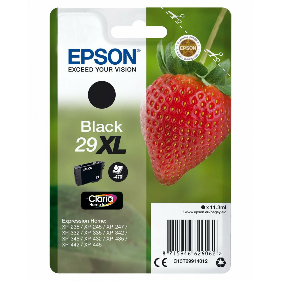 Originali rašalo kasetė Epson C13T29914022 Juoda