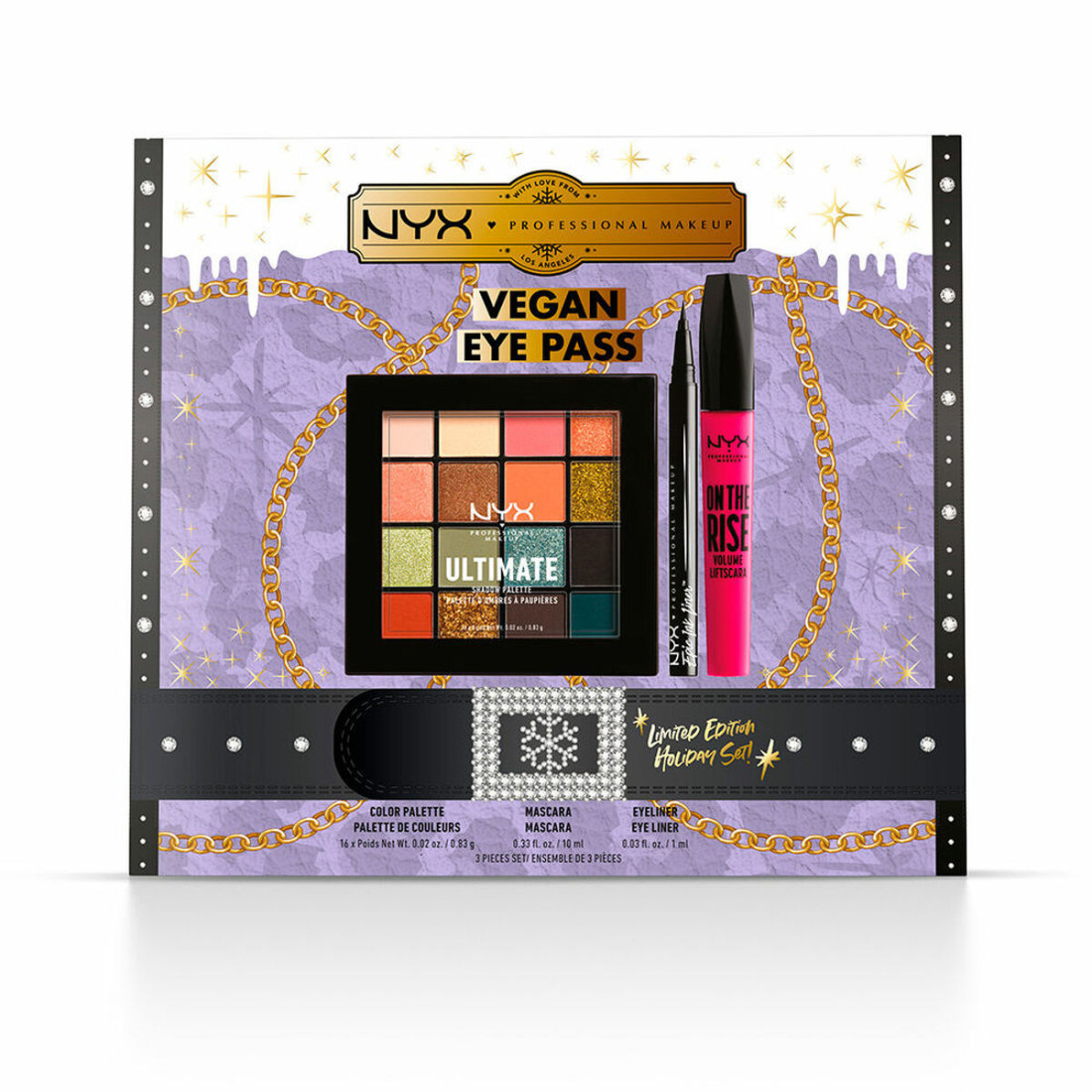 Makiažo Rinkinys NYX Vegan Eye Pass Limited Edition Ribotas leidimas 3 Dalys