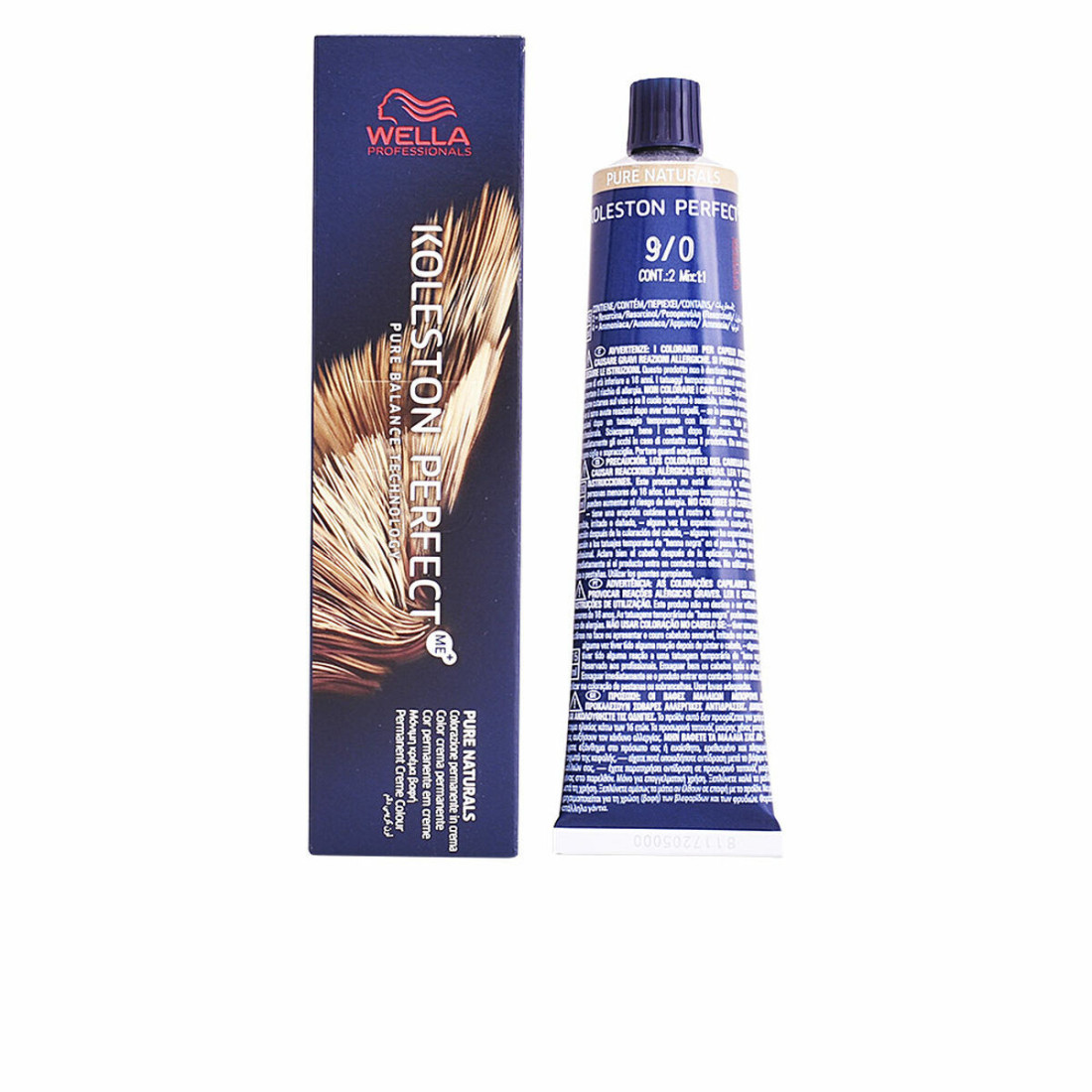 Ilgalaikiai dažai Wella Koleston Perfect Pure Naturals Nº 9.0 60 ml