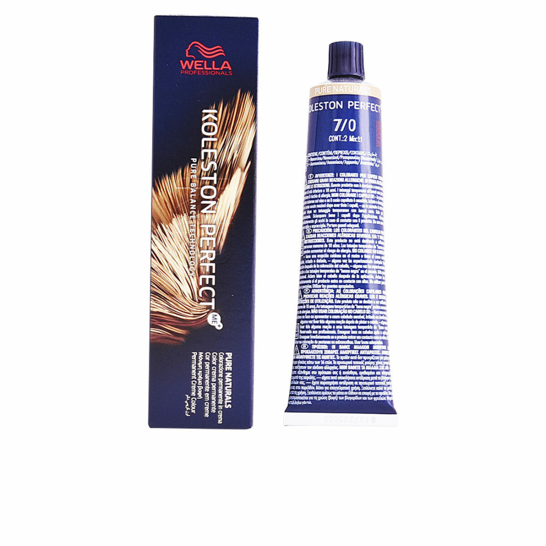 Ilgalaikiai dažai Wella Koleston Perfect Pure Naturals Nº 7.0 60 ml