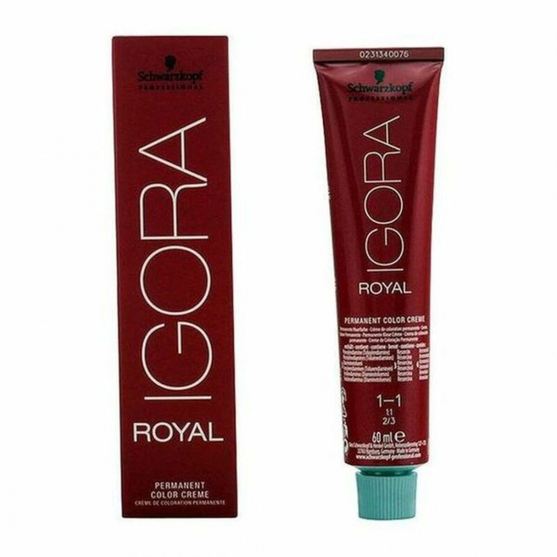 Dažai be amoniako Igora Royal Schwarzkopf 1005 Nº 1-1 Nº 9.0-rubio muy claro Nº 8.0-rubio claro 60 ml