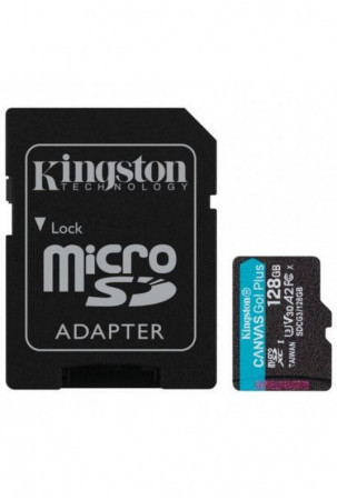 Mikro SD atminties kortelė su adapteriu Kingston SDCG3/128GB 128 GB