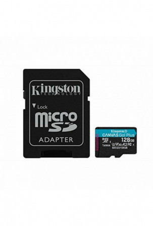 Mikro SD atminties kortelė su adapteriu Kingston SDCG3/128GB 128 GB