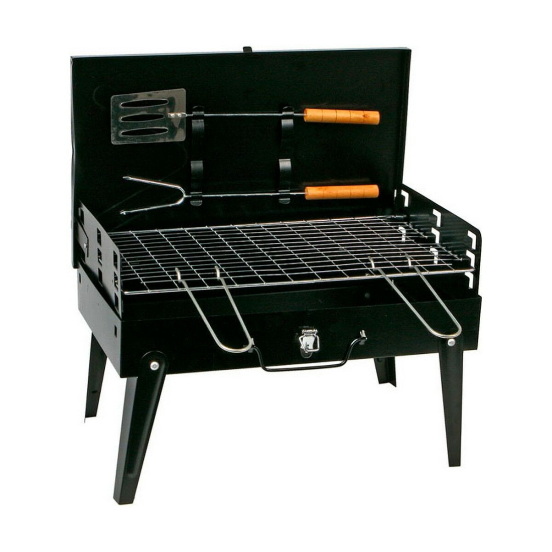 Nešiojamasis Barbekiu Juoda 44 x 27 x 21,5 cm