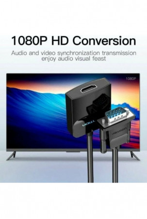 HDMI kabelis Vention ACNBB Juoda 15 cm