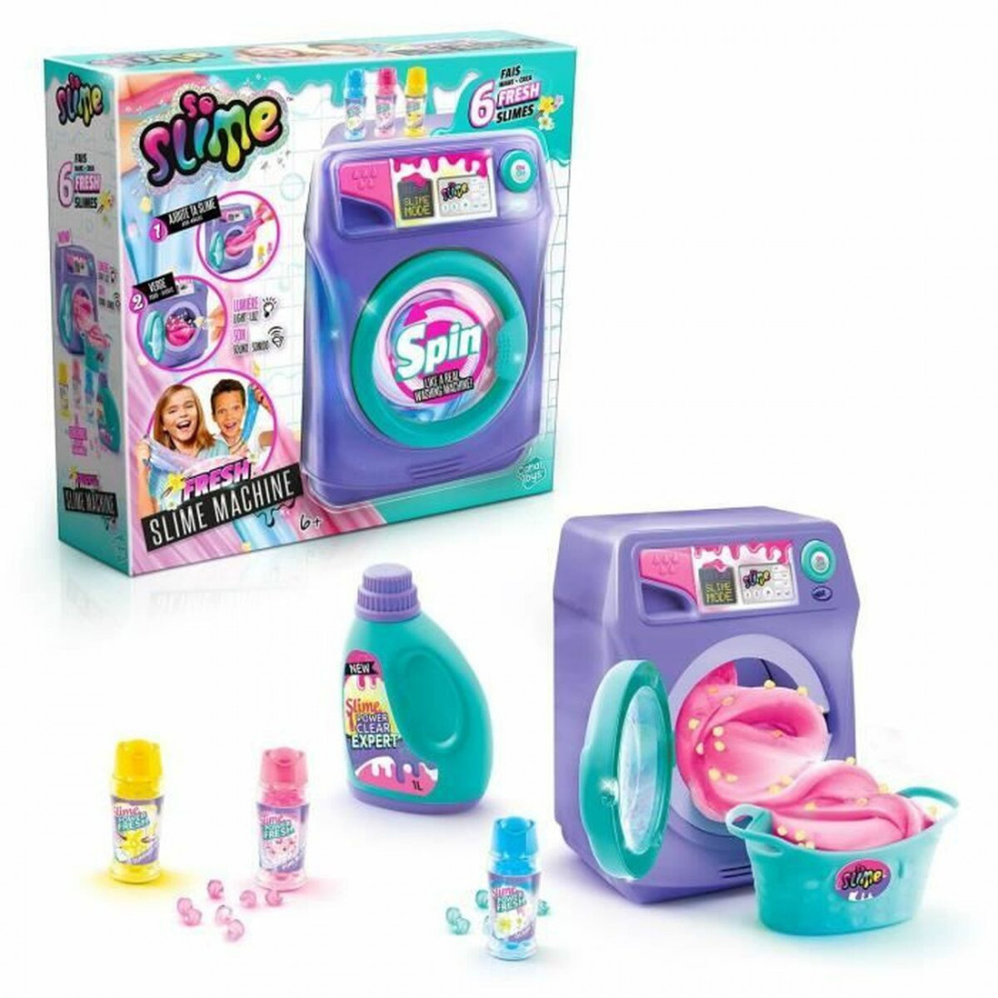 Slime Canal Toys Washing Machine Fresh Scented Purpurinė