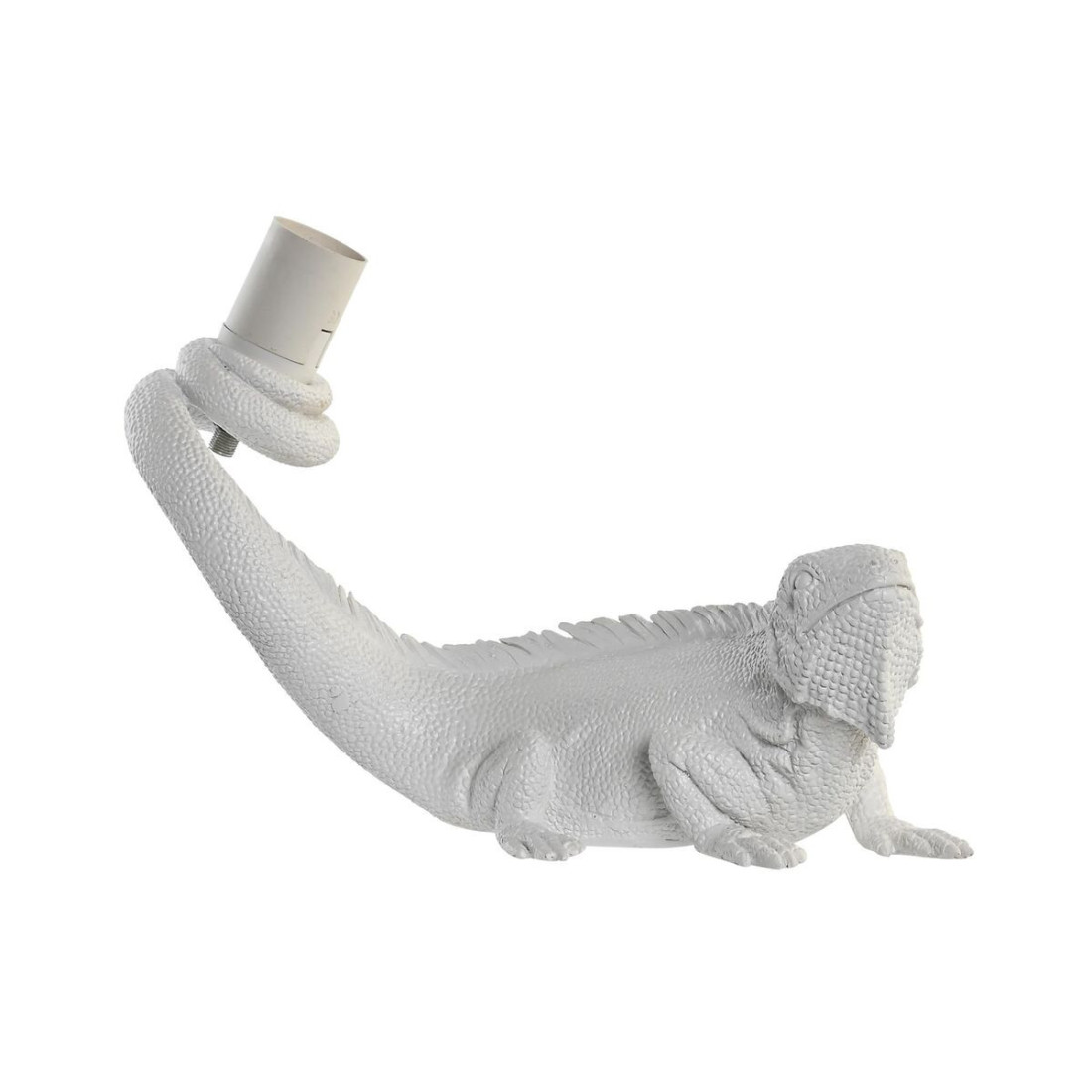 Sieninė lempa DKD Home Decor Balta Derva 50 W Šiuolaikiškas Iguana Driežas 220 V 14 x 22 x 31 cm 31 x 14 x 22 cm