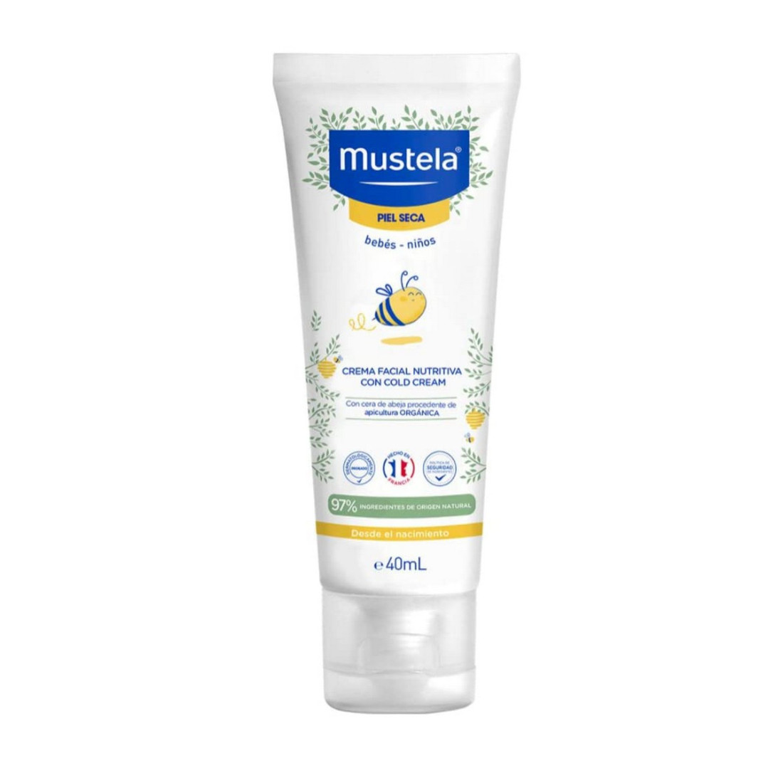 Maitinamasis veido kremas Mustela Cold Cream Berniukai Kūdikiai (40 ml)