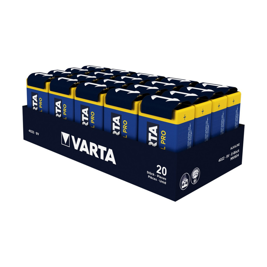 Baterijos Varta 6lr61 (20 Dalys)