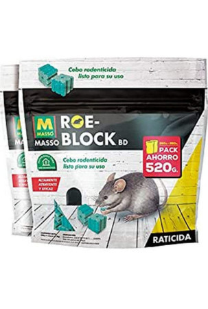 Žiurkių nuodai Massó Roe-Block 260 gr + 260 gr 520 g