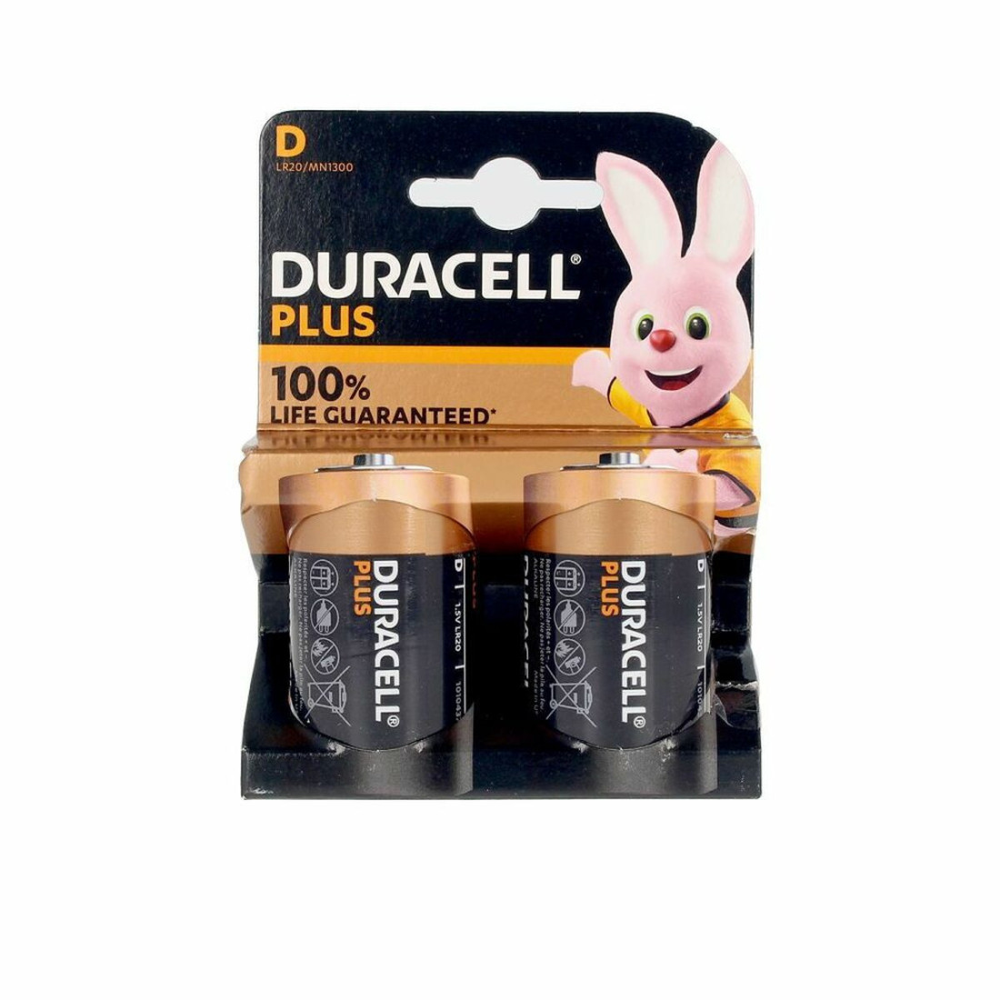 Šarminės baterijos LR20 DURACELL Plus Power D