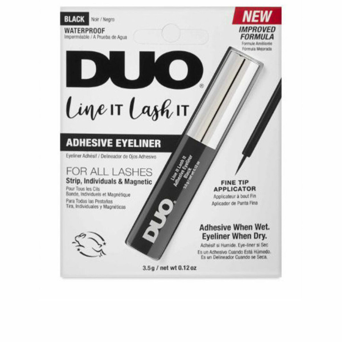 Priklijuojamų blakstienų aplikarorius Ardell Pro Duo Adhesive Eyeliner Limpantis Juoda 3,5 g