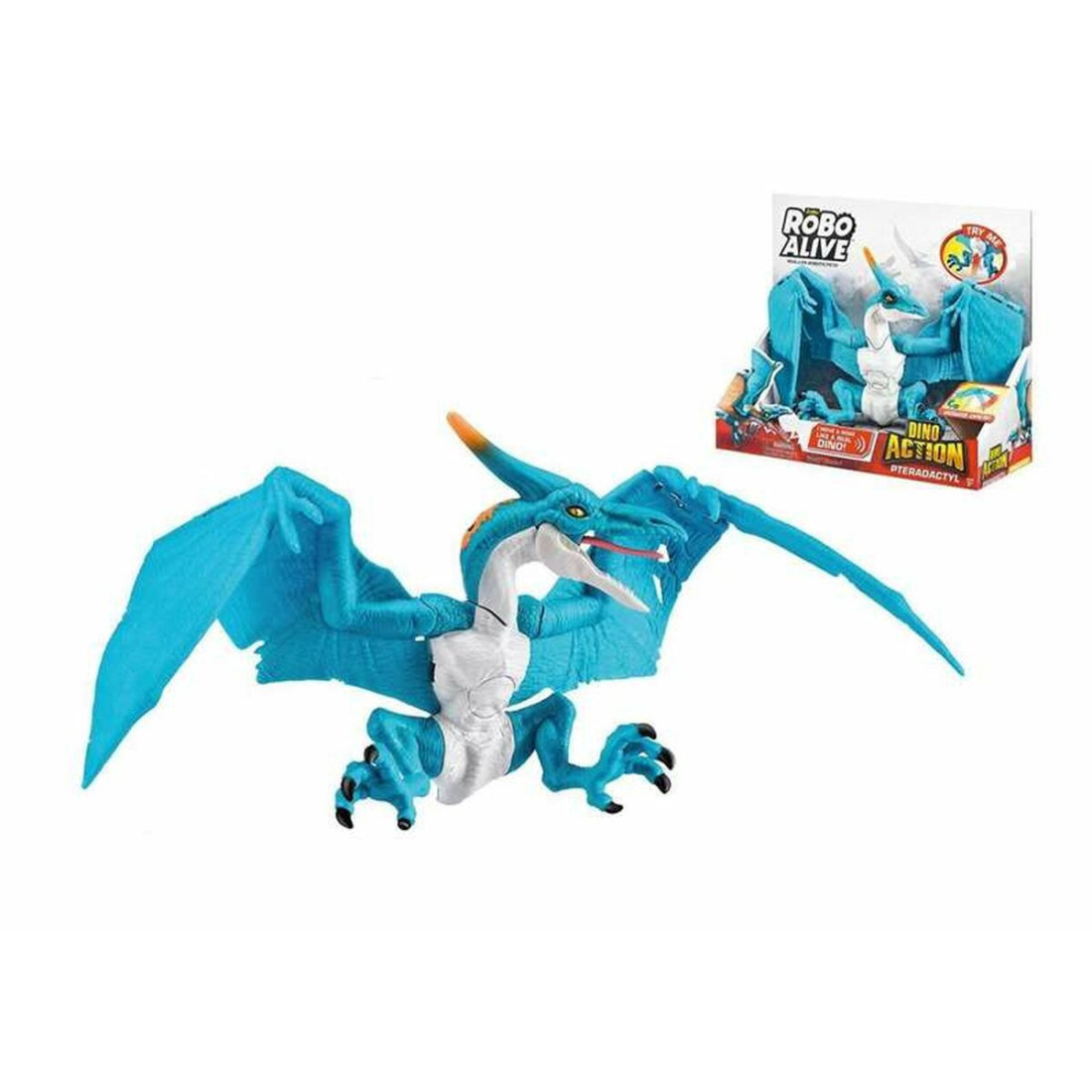 Dinozauras Zuru Robo Alive: Dino Action Pterodactyl Celeste Sujungiama dalis