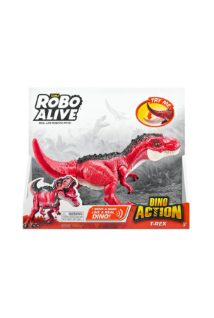 Dinozauras Zuru Robo Alive: Dino Action T- Rex Raudona Sujungiama dalis