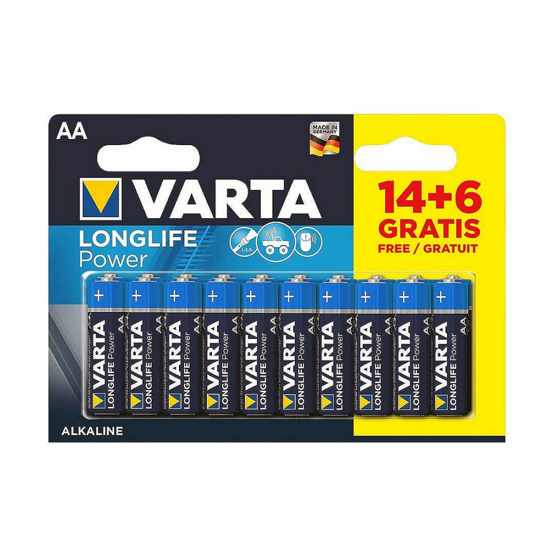 Baterijos Varta Longlife Power (20 Dalys)