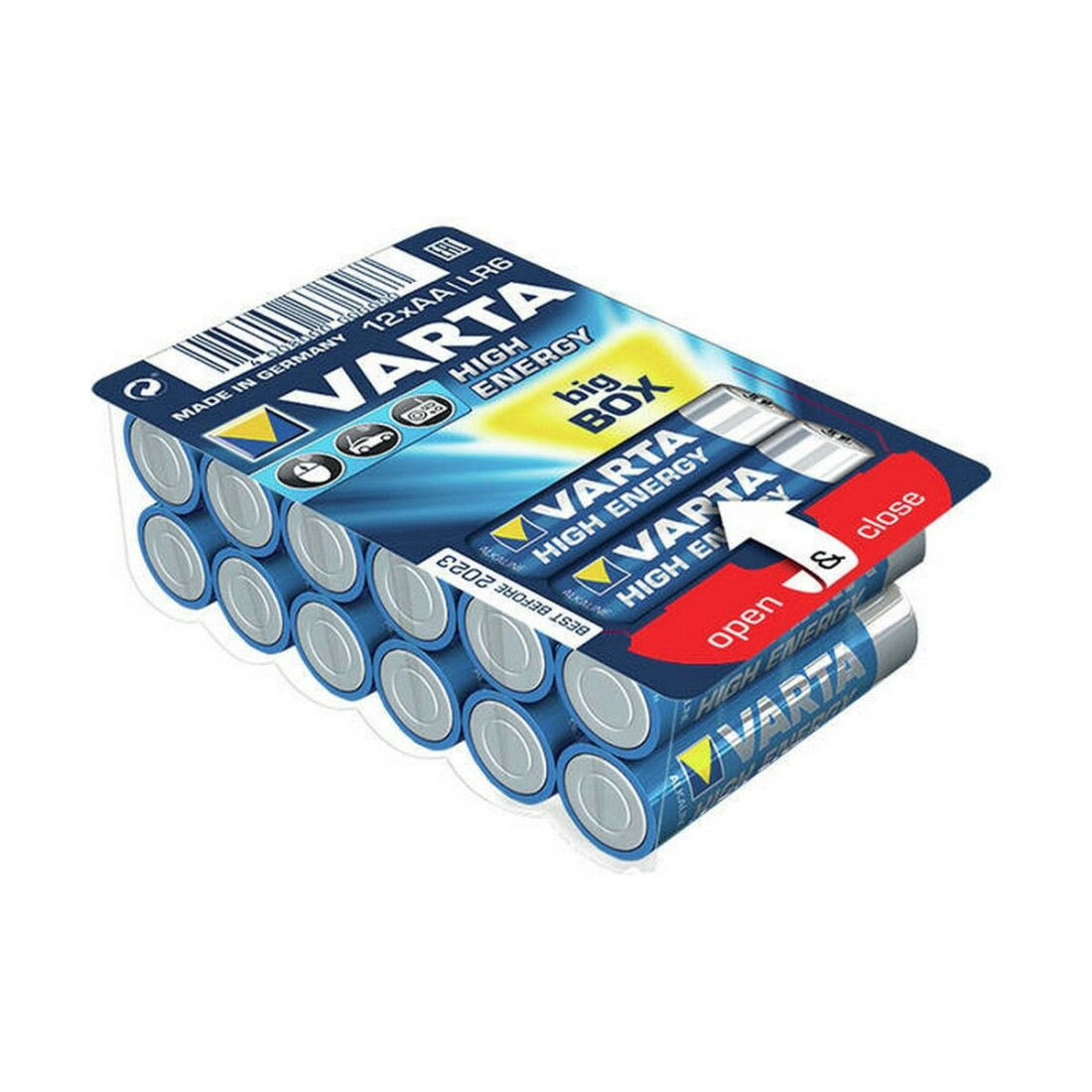 Baterijos Varta High Energy (12 Dalys)