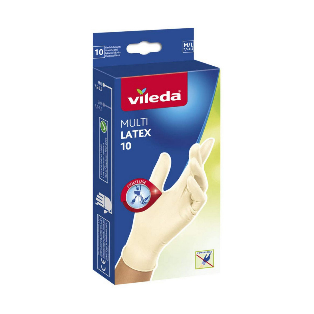 Pirštinės Vileda 10 poros M/L dydis