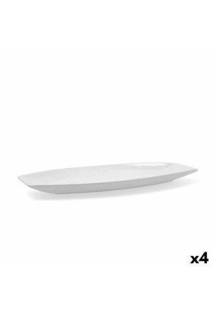 Serviravimo Lėkštė Quid Gastro Keramikinis Balta (40 x 17,5 x 3,5 cm) (Pack 4x)