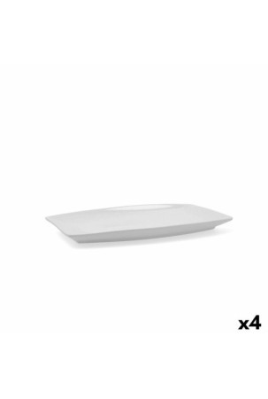 Serviravimo Lėkštė Quid Gastro Keramikinis Balta (30,5 x 19,5 x 2,5 cm) (Pack 4x)