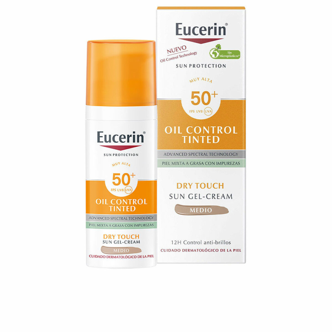 Kremas nuo saulės Eucerin Dry Touch Medium SPF 50+ (50 ml)