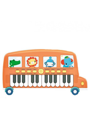 Žaislinis pianinas Fisher Price Elektrinis fortepijonas Autobusas (3 vnt.)