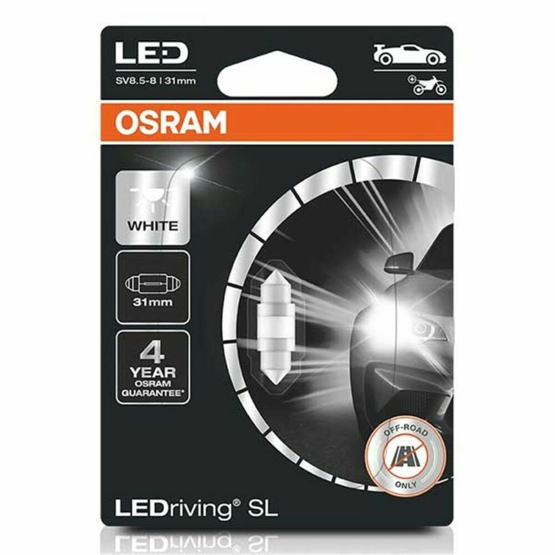 Automobilio lemputė Osram OS6438DWP-01B 1 W C5W 6000K