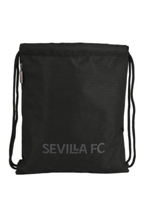 Kuprinė su virvutėmis Sevilla Fútbol Club Teen 35 x 40 x 1 cm Juoda