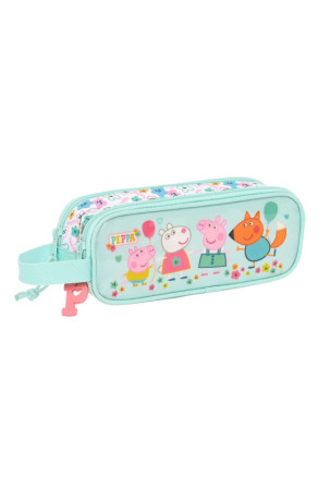 Dvigubas penalas Peppa Pig Cosy corner Šviesiai mėlyna (21 x 8 x 6 cm)