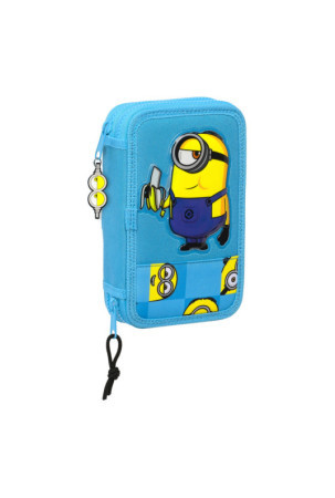 Dvigubo pieštuko dėklas Minions Minionstatic Mėlyna (28 Dalys)